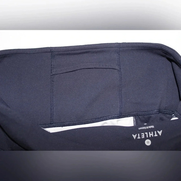 Women’s Athleta Mantra Mosaic Mesh Cropped High Rise Activewear Leggings Small - Picture 12 of 13